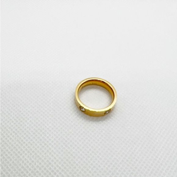 Jewelry - Gold stainless steel Diamond band